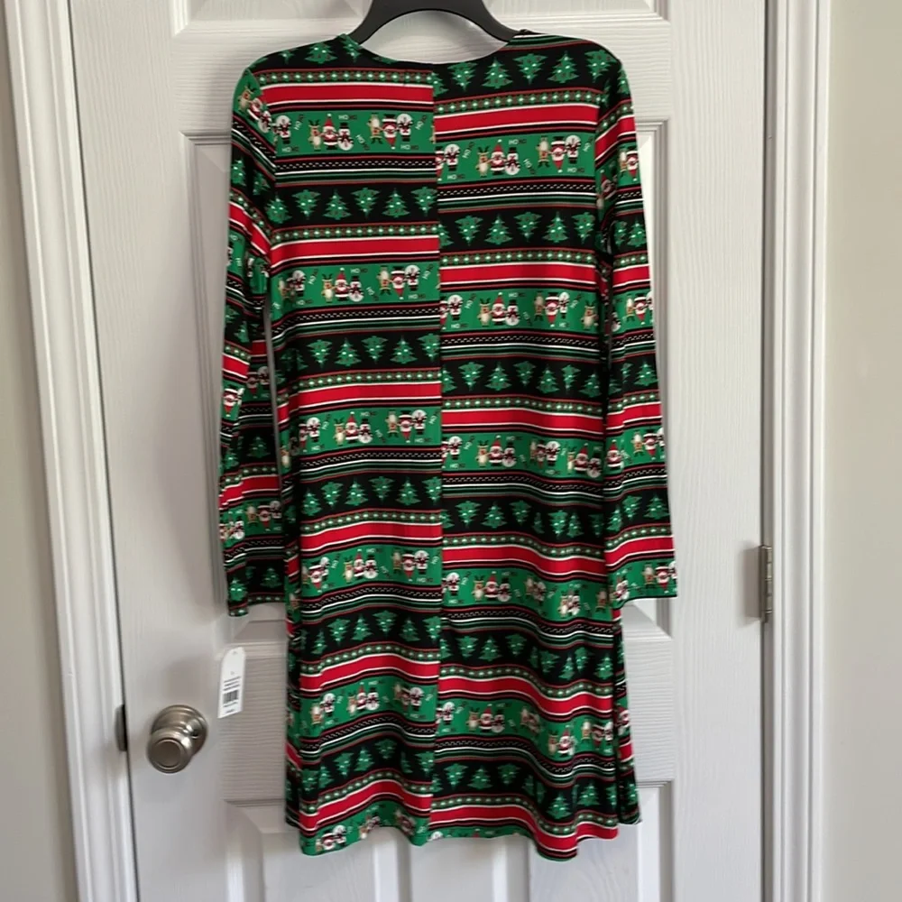 Merry Wear Christmas Print Dress - Picture 2 of 4